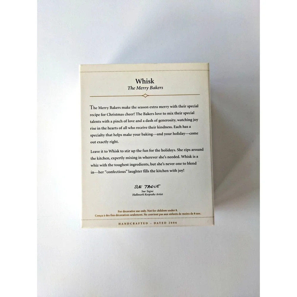 Hallmark Keepsake Ornament Whisk The Merry Bakers By Sue Tague Boxed Dated 2006